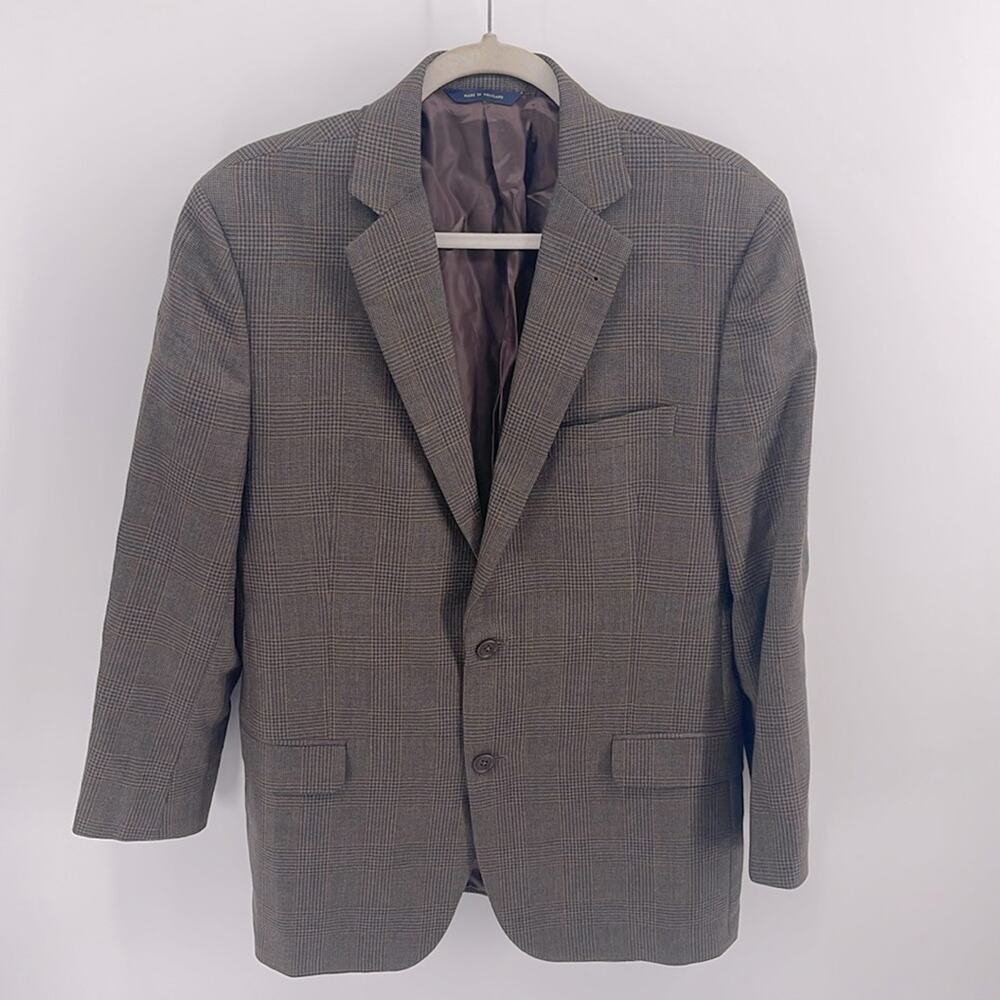 Brooks Brothers 1818 Fitzgerald 100% wool two button sport coat blazer sz 42R